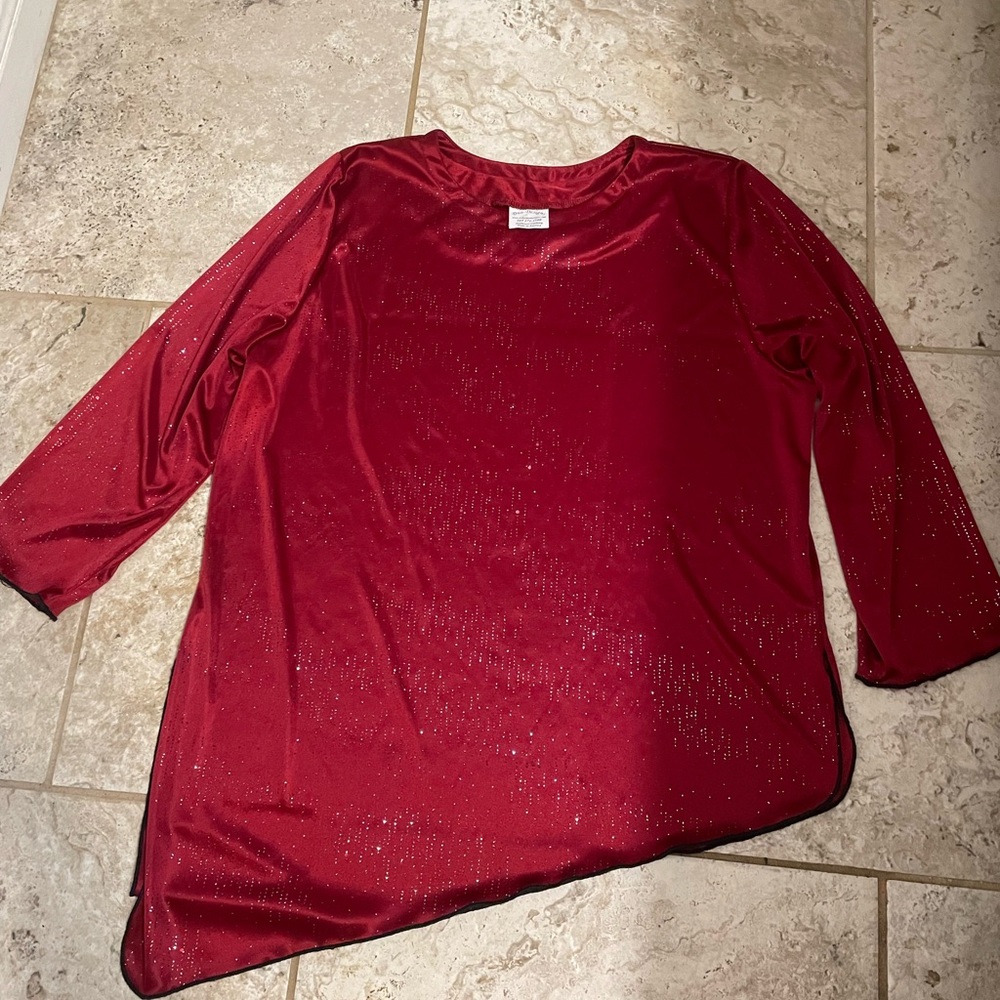 Elegant Red Women's Blouse